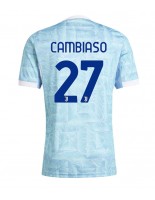 Moške Nogometnih dresov Juventus Andrea Cambiaso #27 Gostujoči 2025-26 Kratki rokavi